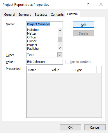 microsoft word for mac canot select custome field